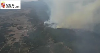 Declaran el nivel 1 en un incendio en Monterrubio de la Demanda