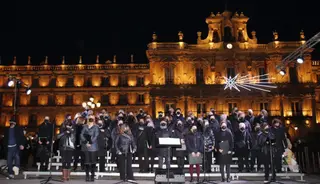 Acto cultural de Navidad en la Plaza Mayor