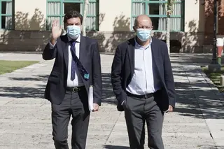 Carlos Fernández Carriedo y Francisco Igea tras el Consejo de Gobierno. ICAL