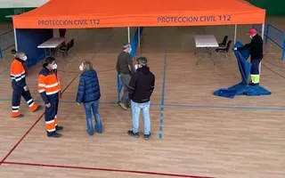 Preparativos del cribado en Alba