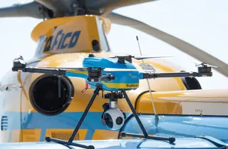 Dron encargado de la vigilancia del tráfico | Fotografía DGT