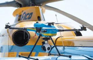 Dron encargado de la vigilancia del tráfico | Fotografía DGT
