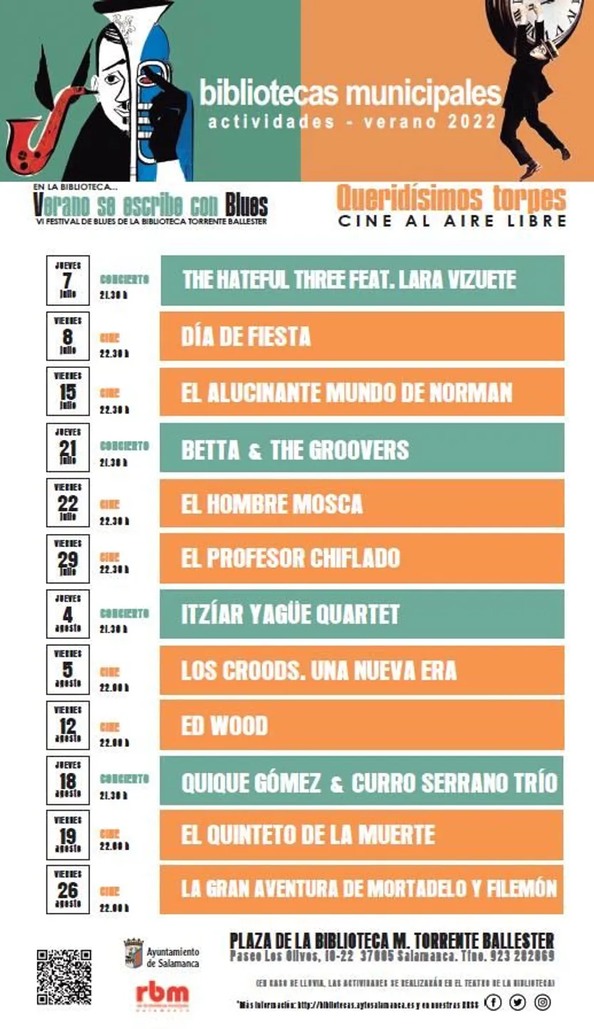 Programa de bibliotecas municipales Salamanca