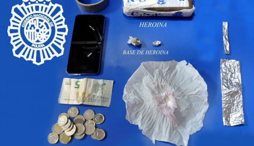 Droga incautada por la Policía Nacional en Béjar