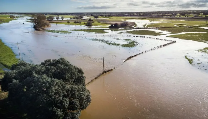 Aldehuela de la Bóveda tras las inundaciones. Vicente ICAL