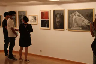 Exposición de los trabajos de los alumnos de la Escuela de Arte San Eloy de la Fundación Caja Duero