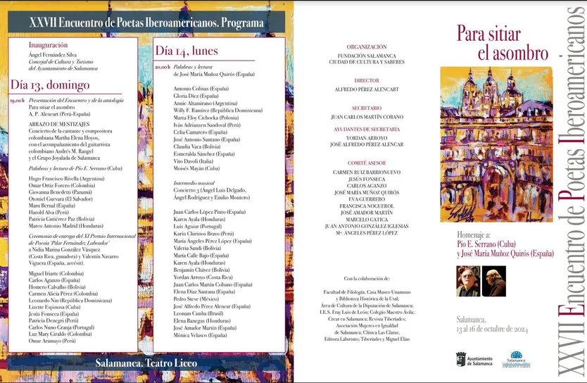 Programa XXVII Encuentro de Poetas Iberoamericanos