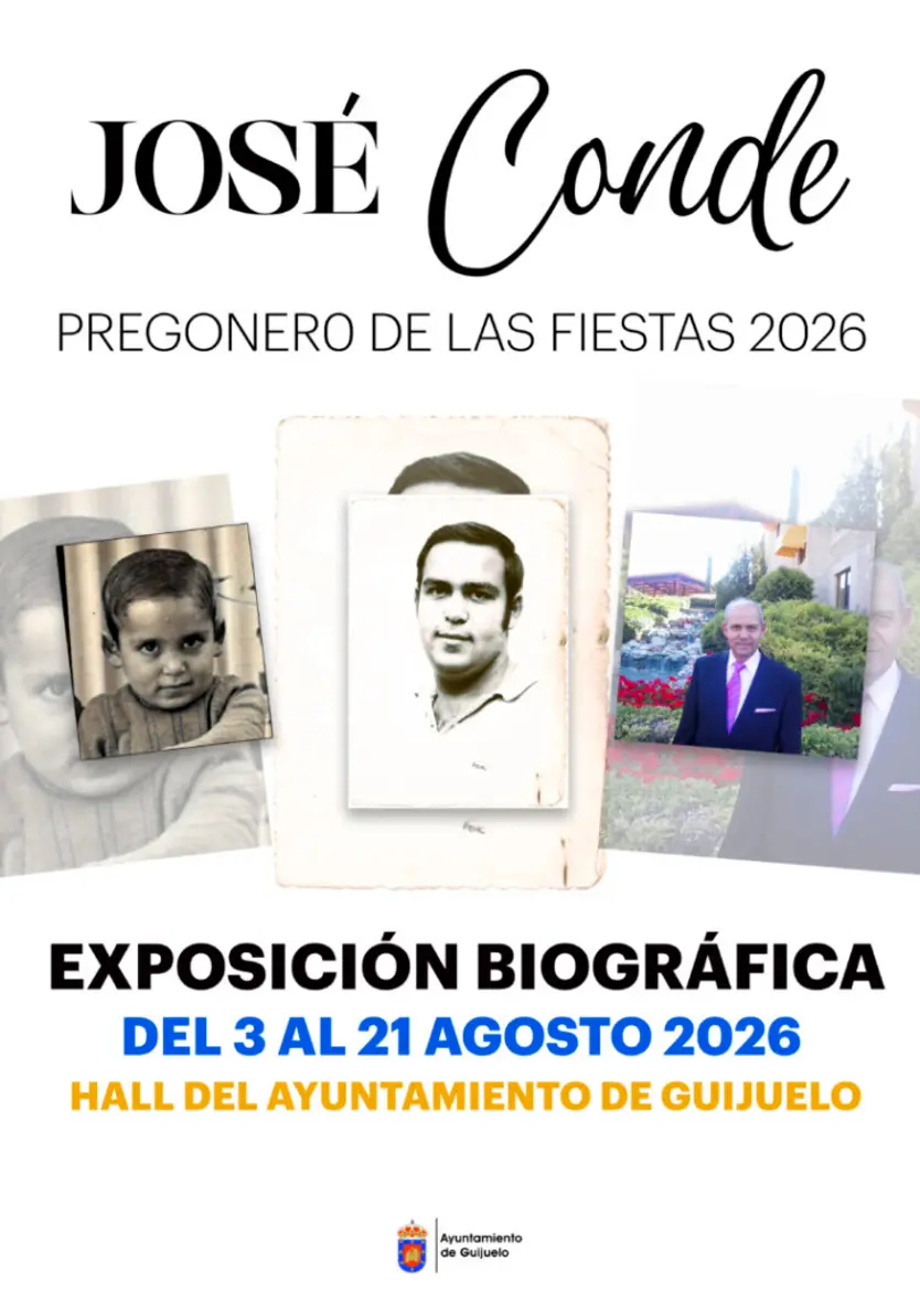 Cartel De La Exposición En Honor a José Conde