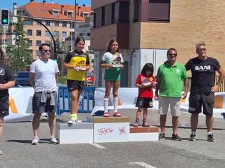 Sara Rodríguez, del Club de Esquí La Covatilla, tercera clasificada en Gijón