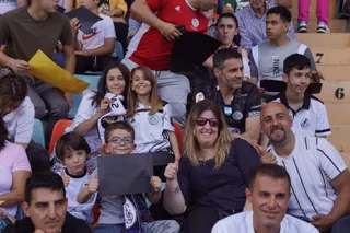 Gradas durante el partido del Salamanca CF UDS y el Sant Andreu