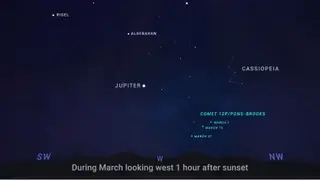 Posición del cometa 'Diablo' en el universo - FOTO: NASA