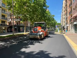 Obras de asfaltado en Salamanca