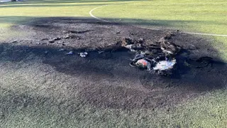 Incendio en el campo de Carbajosa | FOTO AYTO CARBAJOSA