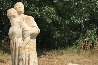 Escultura sustraída en Mozodiel de Sanchíñigo