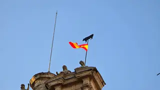 El alcalde de Salamanca, Carlos García Carbayo, y miembros de la Corporación Municipal asisten al tradicional acto de colocación de La Mariseca