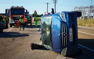 Accidente en la Fuente de San Esteban. ICAL / Vicente 