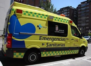 Una ambulancia de Sacyl
