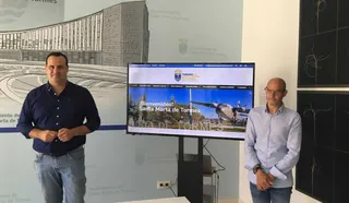 Alcalde de la localidad de Santa Marta, David Mingo en la presentación