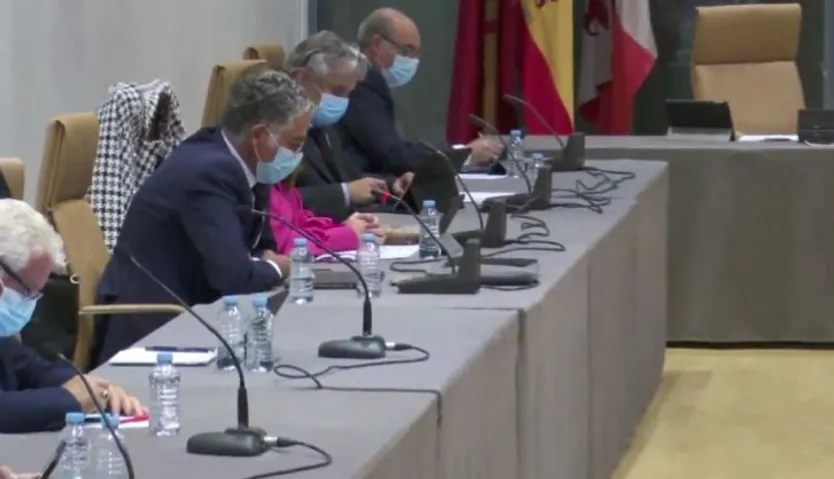 Un momento de la sesión plenaria de la Diputación