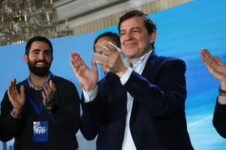 Mañueco celebra su triunfo en Salamanca en las Elecciones a las Cortes de Castilla y León 2026 | Mateo G.J.