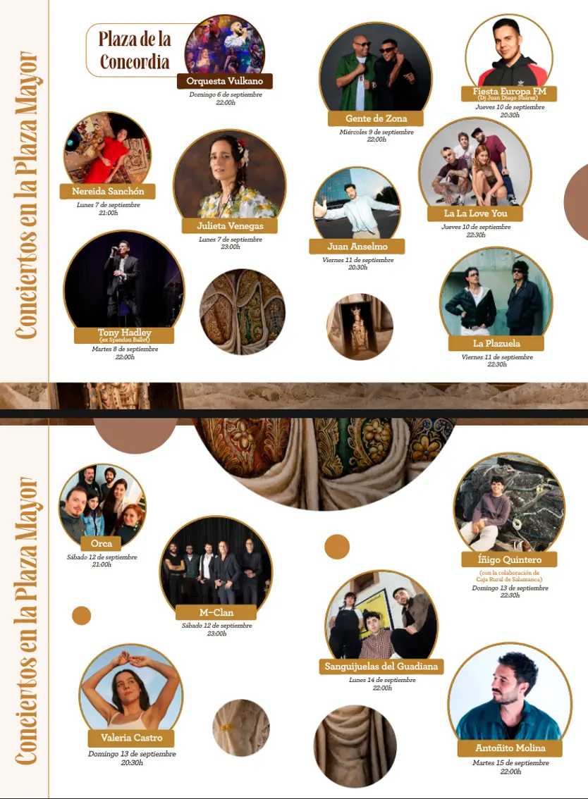 Conciertos Que Se Realizarán En La Plaza Mayor De Salamanca