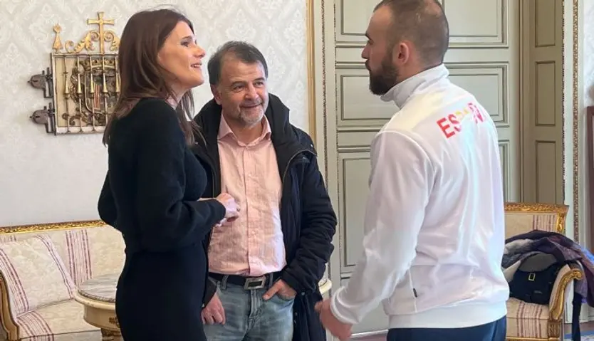 Almudena Parres, Manuel García Ramiro y Jaime Lizana