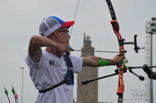 Carlos Iglesias, de Arqueros de Sol XIV, en A Coruña