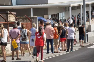Vacunación masiva en Ciudad Rodrigo (Salamanca).
