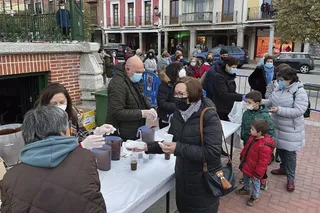 Chocolatada solidaria en Peñaranda a favor de Ucrania