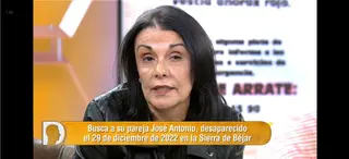 Merche, mujer de José Antonio, montañero desaparecido en Béjar en 2022. Foto: 'El diario de Jorge'
