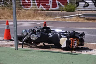 Accidente entre una moto y un turismo en Galindo y Perahuy | Foto de archivo