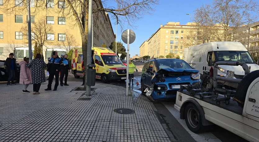 Colisión en calle Astorga