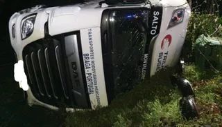 Imagen del camion del accidente de Zamora