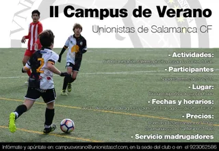 Unionistas presenta su segundo Campus de Verano