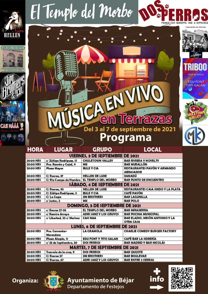 Cartel Música en Terrazas 2021