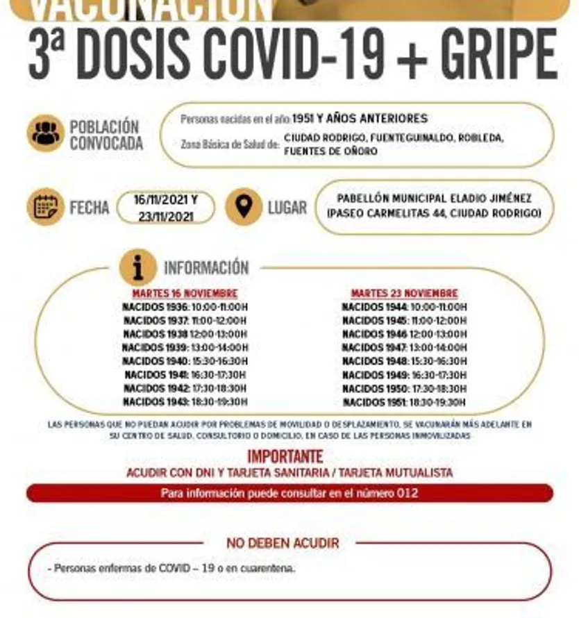 CIUDAD RODRIGO, FUENTEGUINALDO, ROBLEDA, FUENTES DE ONÞORO 16 Y 23 NOVIEMBRE 2021 TERCERA DOSIS COVID + GRIPE page 0001