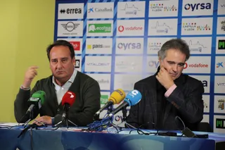Jorge Recio y Carlos Méndez en rueda de prensa