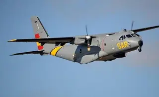 Aeronave del SAR del Ejército del Aire. Foto EP