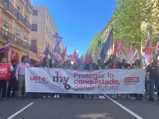 Manifestación del Día del Trabajador en Salamanca