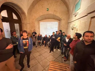 Protesta de los Bomberos de Salamanca en el Pleno del Ayuntamiento