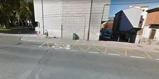 Parada de autobús en Béjar.