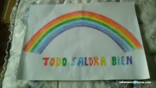 Imagen de archivo de un dibujo frente al COVID-19