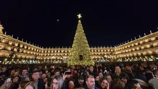 Encendido luces de Navidad en la Plaza Mayor