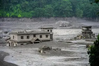 Imagen de la riada en Nepal | FOTO EUROPA PRESS