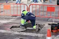 Gente trabajando, obras