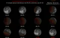 Secuencia Del Eclipse Parcial De Luna. Foto Instituto Geográfico Nacional