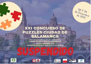 Suspendido el XXI Concurso Nacional de Puzzles Ciudad de Salamanca