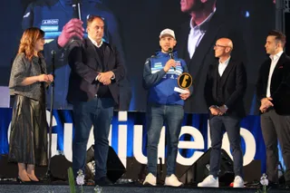 Lorenzo Santolino en la entrega de premios de la X Gala del Deporte en Guijuelo | Ayuntamiento de Guijuelo