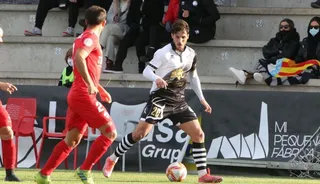Espina, en el choque ante la UD San Sebastián de los Reyes / FOTO SALAMANCA24HORAS.COM