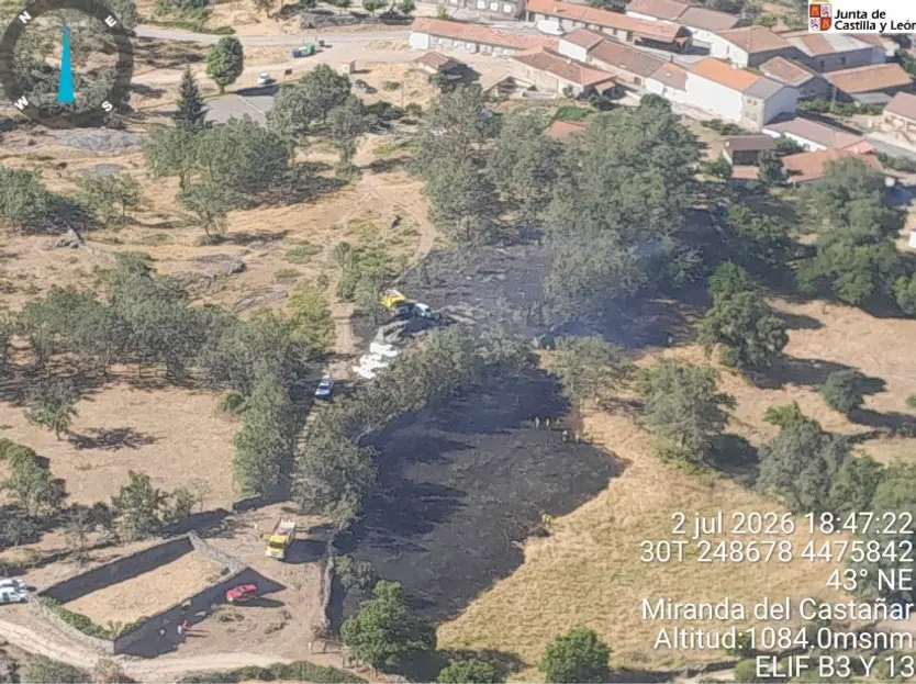 Incendio de pasto a las afueras de Colmenar de Montemayor | INFORCYL